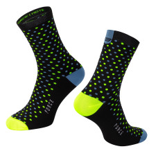 Čarape FORCE MOTE, crno-plavo-fluo L-XL/42-46