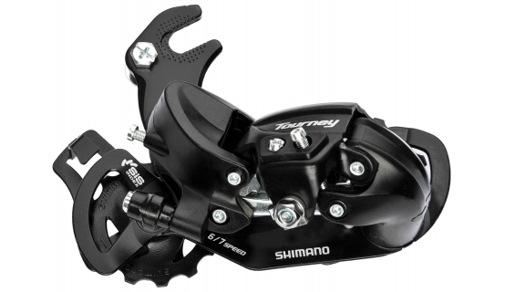 *MENJAČ ZADNJI SHIMANO TOURNEY RD-TY300, 6/7 BRZINA, W/RIVETED ADAPTER (ROAD TYPE),U KESICI