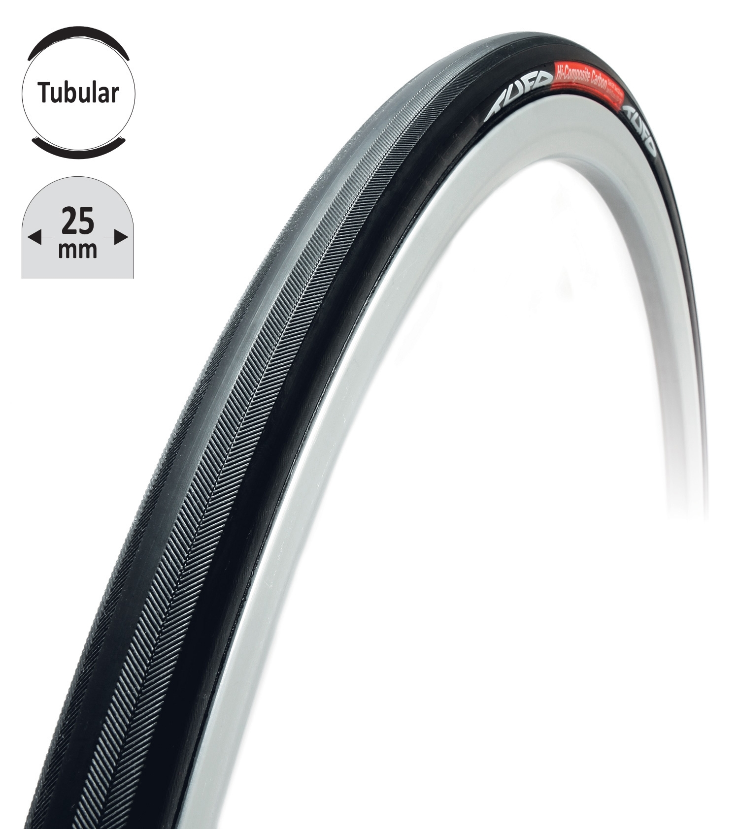 *TUBULAR TUFO HiCC CARBON 25 CRNA 28"/25mm