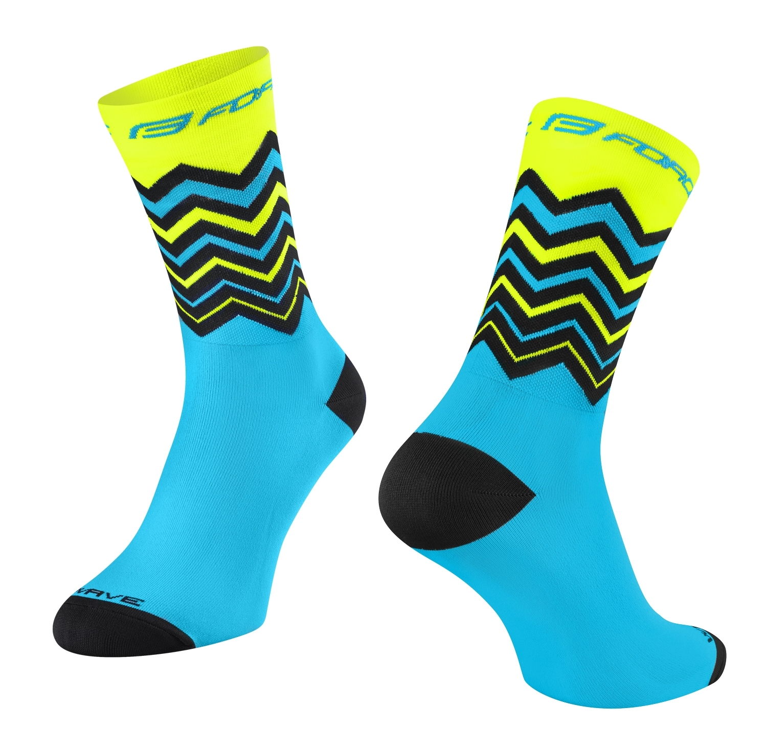 ČARAPE FORCE WAVE, fluo-plave L-XL/42-46