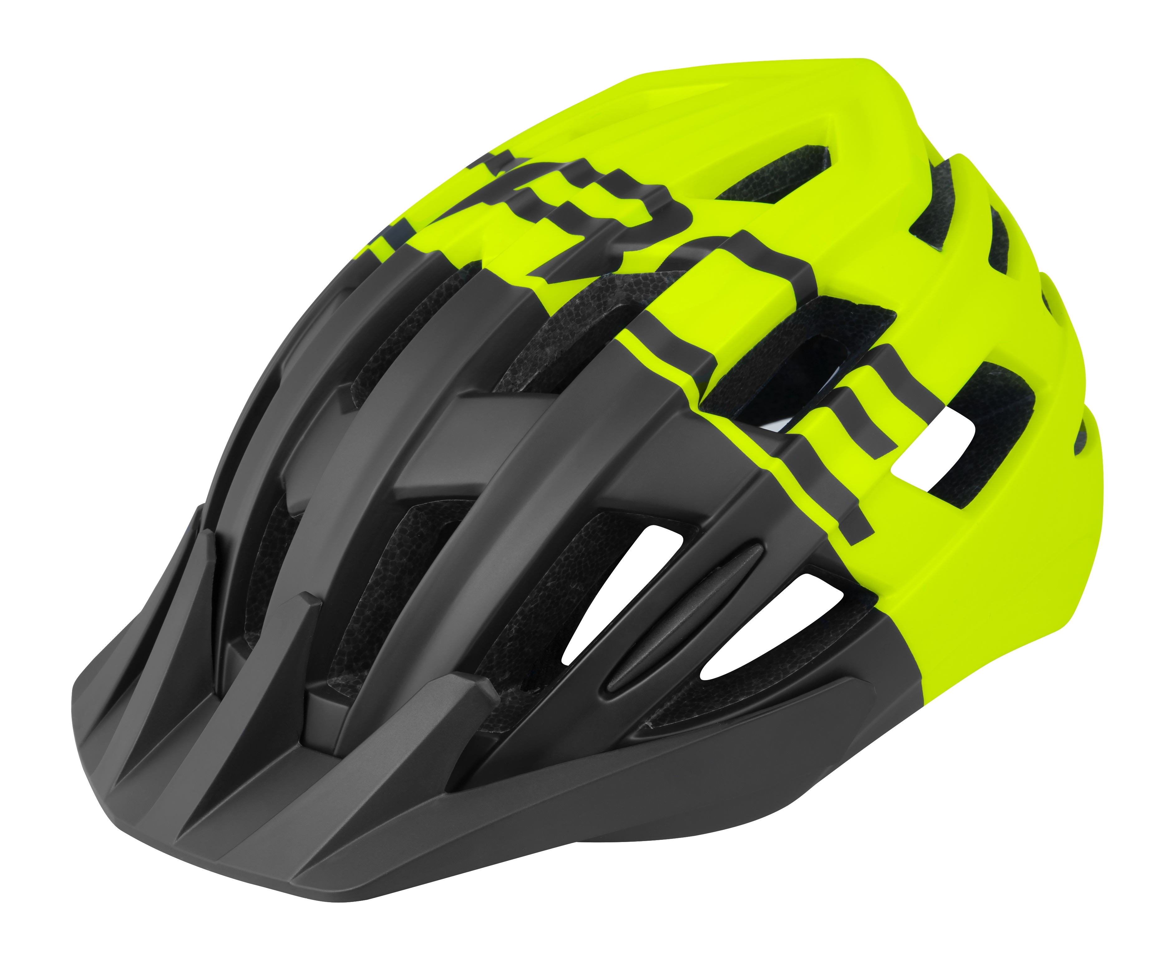 KACIGA FORCE CORELLA MTB crno-fluo S/M