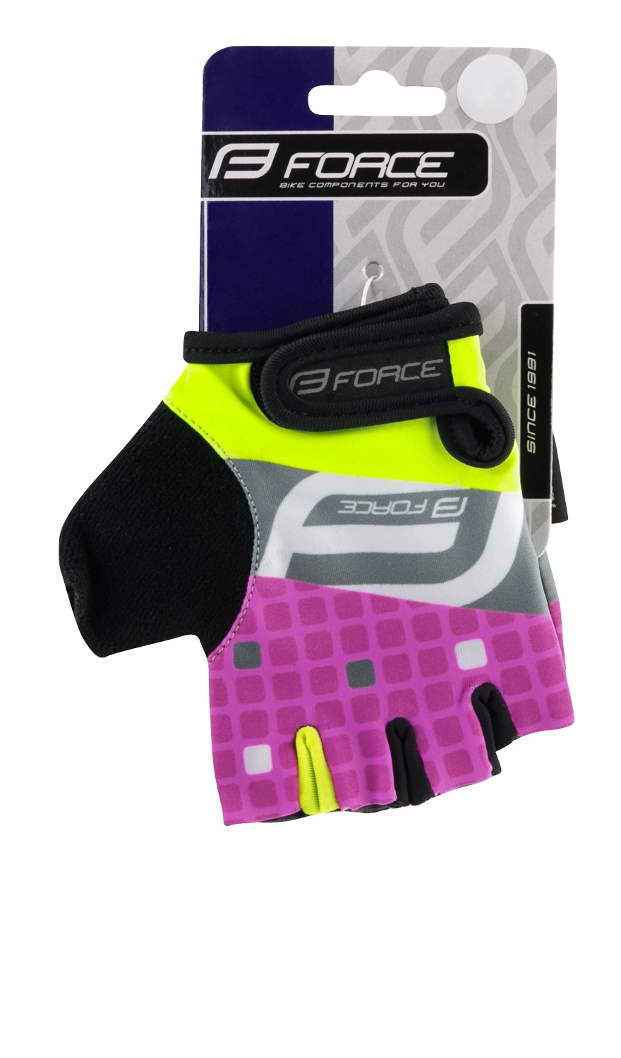 RUKAVICE DEČIJE FORCE SQUARE fluo-roze - XL